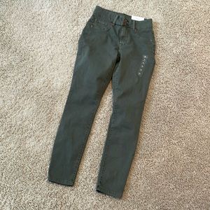 Maurices denim flex jegging, XS short, olive green